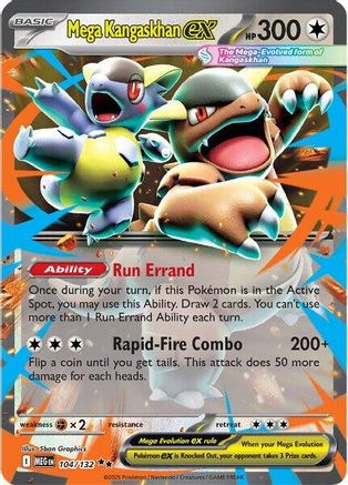 Mega Kangaskhan ex - 104/132 (104) [ME01: Mega Evolution] Holofoil - Deck Out Gaming