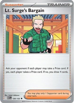 Lt. Surge's Bargain - 120/132 (120) [ME01: Mega Evolution] - Deck Out Gaming