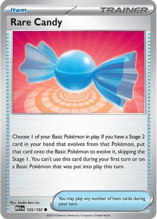 Rare Candy - 125/132 (125) [ME01: Mega Evolution] Reverse Holofoil - Deck Out Gaming