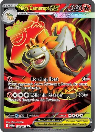 Mega Camerupt ex - 156/132 (156) [ME01: Mega Evolution] Holofoil - Deck Out Gaming