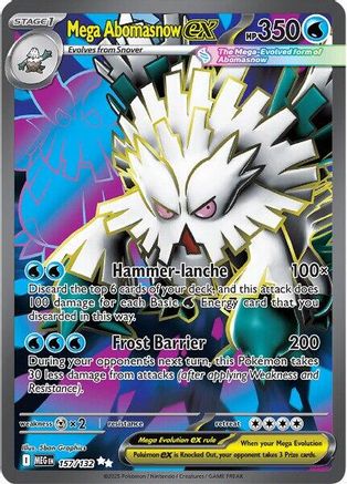 Mega Abomasnow ex - 157/132 (157) [ME01: Mega Evolution] Holofoil - Deck Out Gaming