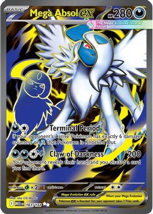 Mega Absol ex - 161/132 (161) [ME01: Mega Evolution] Holofoil - Deck Out Gaming