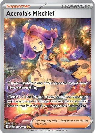 Acerola's Mischief - 183/132 (183) [ME01: Mega Evolution] Holofoil - Deck Out Gaming