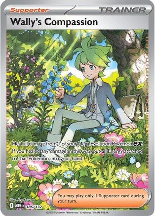 Wally's Compassion - 186/132 (186) [ME01: Mega Evolution] Holofoil - Deck Out Gaming