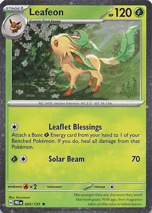 Leafeon - 005/131 (Cosmos Holo) (5) [Miscellaneous Cards & Products] Holofoil - Deck Out Gaming