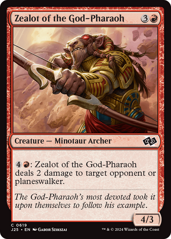 Zealot of the God-Pharaoh (619) [Foundations Jumpstart] - Deck Out Gaming
