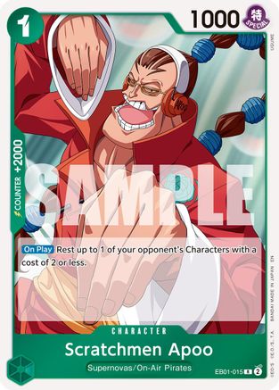 Scratchmen Apoo - EB01-015 (Reprint) (EB01-015) [Premium Booster -The Best- Vol. 2] - Deck Out Gaming