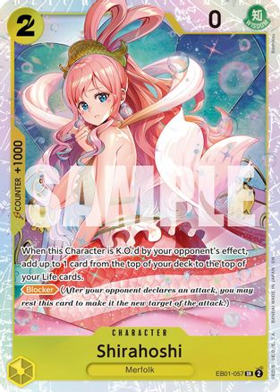 Shirahoshi (Reprint) (EB01-057) [Premium Booster -The Best- Vol. 2] Foil - Deck Out Gaming