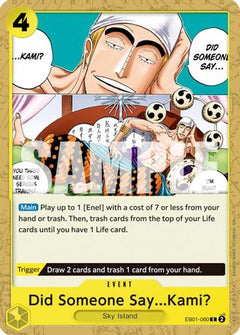 Did Someone Say...Kami? (Reprint) (EB01-060) [Premium Booster -The Best- Vol. 2] - Deck Out Gaming