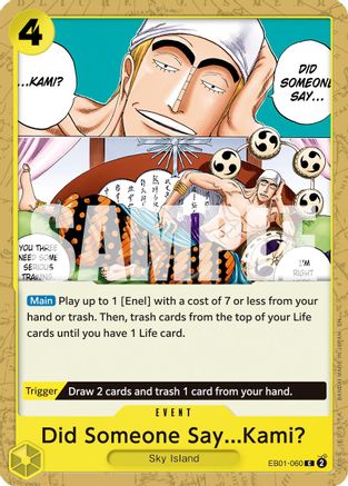 Did Someone Say...Kami? (Reprint) (EB01-060) [Premium Booster -The Best- Vol. 2] - Deck Out Gaming