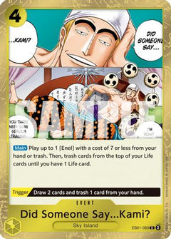Did Someone Say...Kami? (Pirate Foil) (EB01-060) [Premium Booster -The Best- Vol. 2] Foil - Deck Out Gaming