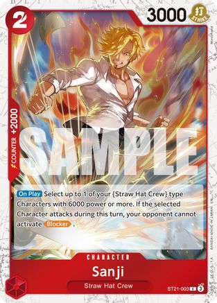 Sanji - ST21-003 (Pirate Foil) (ST21-003) [Premium Booster -The Best- Vol. 2] Foil - Deck Out Gaming