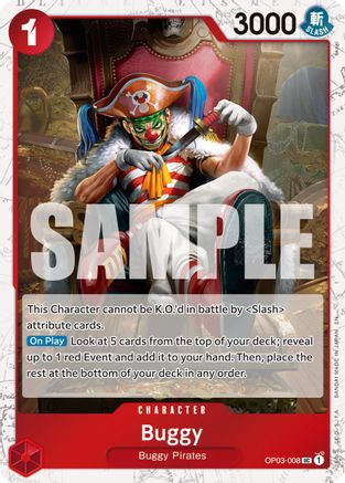 Buggy - OP03-008 (Pirate Foil) (OP03-008) [Premium Booster -The Best- Vol. 2] Foil - Deck Out Gaming