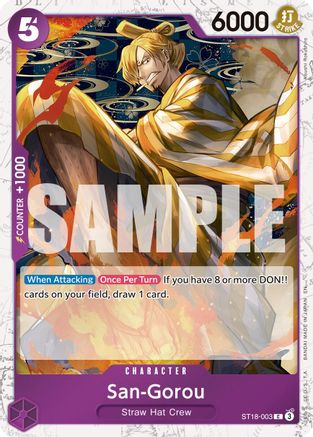 San-Gorou (Pirate Foil) (ST18-003) [Premium Booster -The Best- Vol. 2] Foil - Deck Out Gaming