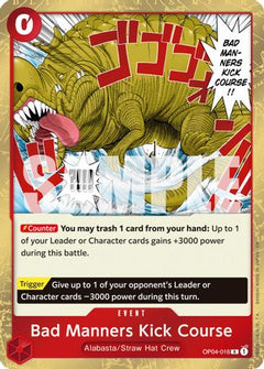 Bad Manners Kick Course (Reprint) (OP04-016) [Premium Booster -The Best- Vol. 2] Foil - Deck Out Gaming