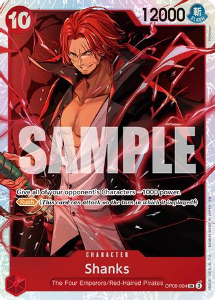 Shanks - OP09-004 (Reprint) (OP09-004) [Premium Booster -The Best- Vol. 2] Foil - Deck Out Gaming