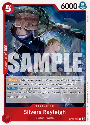 Silvers Rayleigh - OP09-005 (Reprint) (OP09-005) [Premium Booster -The Best- Vol. 2] Foil - Deck Out Gaming