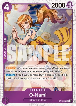 O-Nami (Pirate Foil) (ST18-002) [Premium Booster -The Best- Vol. 2] Foil - Deck Out Gaming