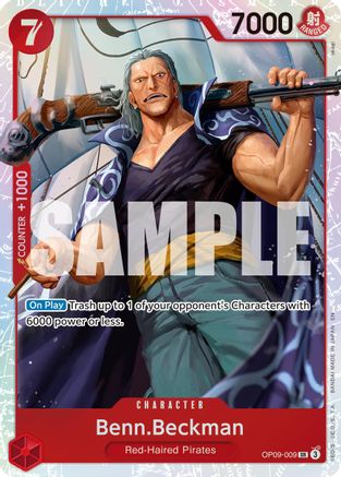 Benn.Beckman (Reprint) (OP09-009) [Premium Booster -The Best- Vol. 2] Foil - Deck Out Gaming