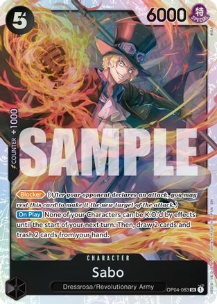 Sabo - OP04-083 (Reprint) (OP04-083) [Premium Booster -The Best- Vol. 2] Foil - Deck Out Gaming