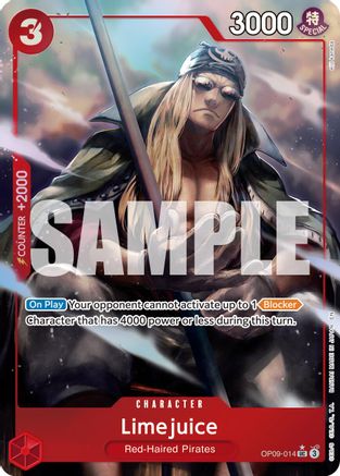 Limejuice (Alternate Art) (OP09-014) [Premium Booster -The Best- Vol. 2] Foil - Deck Out Gaming