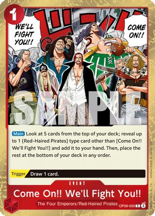 Come On!! We'll Fight You!! (Reprint) (OP09-020) [Premium Booster -The Best- Vol. 2] Foil - Deck Out Gaming