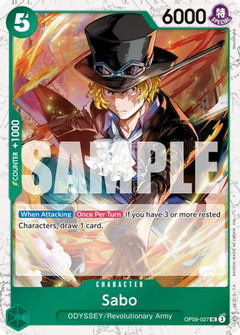 Sabo - OP09-027 (Pirate Foil) (OP09-027) [Premium Booster -The Best- Vol. 2] Foil - Deck Out Gaming