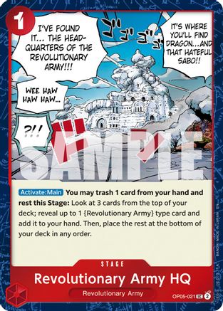 Revolutionary Army HQ (Pirate Foil) (OP05-021) [Premium Booster -The Best- Vol. 2] Foil - Deck Out Gaming