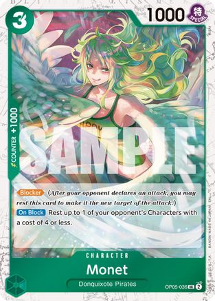 Monet (Pirate Foil) (OP05-036) [Premium Booster -The Best- Vol. 2] Foil - Deck Out Gaming