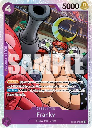 Franky - OP09-072 (Reprint) (OP09-072) [Premium Booster -The Best- Vol. 2] Foil - Deck Out Gaming