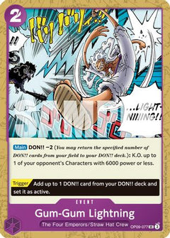 Gum-Gum Lightning (Reprint) (OP09-077) [Premium Booster -The Best- Vol. 2] - Deck Out Gaming