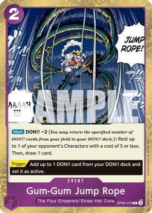 Gum-Gum Jump Rope (Pirate Foil) (OP09-079) [Premium Booster -The Best- Vol. 2] Foil - Deck Out Gaming