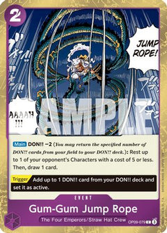 Gum-Gum Jump Rope (Pirate Foil) (OP09-079) [Premium Booster -The Best- Vol. 2] Foil - Deck Out Gaming