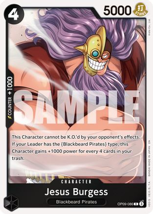 Jesus Burgess (Reprint) (OP09-086) [Premium Booster -The Best- Vol. 2] Foil - Deck Out Gaming