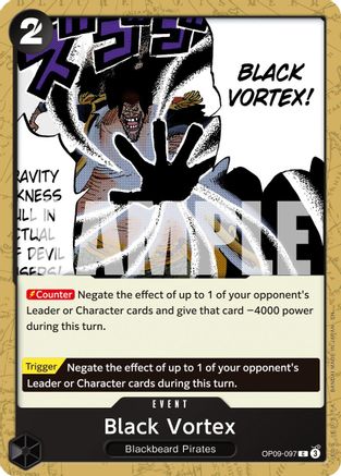Black Vortex (Reprint) (OP09-097) [Premium Booster -The Best- Vol. 2] - Deck Out Gaming