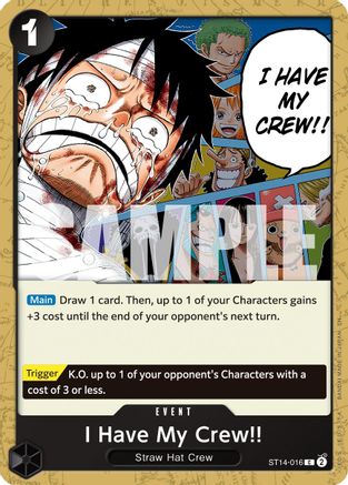 I Have My Crew!! (Reprint) (ST14-016) [Premium Booster -The Best- Vol. 2] - Deck Out Gaming
