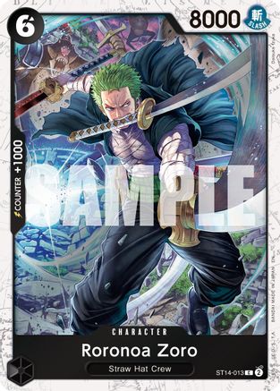 Roronoa Zoro - ST13-013 (Pirate Foil) (ST14-013) [Premium Booster -The Best- Vol. 2] Foil - Deck Out Gaming
