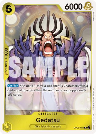 Gedatsu (Reprint) (OP05-102) [Premium Booster -The Best- Vol. 2] Foil - Deck Out Gaming