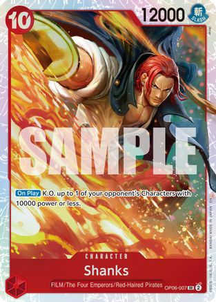 Shanks (Reprint) (OP06-007) [Premium Booster -The Best- Vol. 2] Foil - Deck Out Gaming