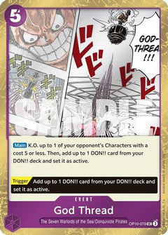 God Thread (Pirate Foil) (OP10-079) [Premium Booster -The Best- Vol. 2] Foil - Deck Out Gaming