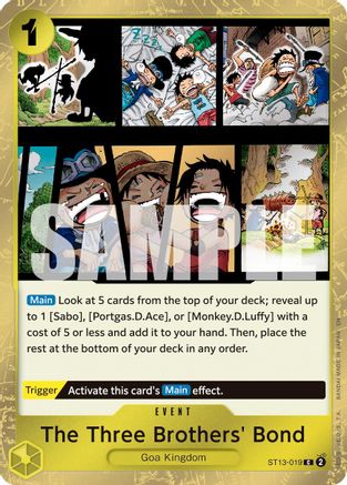 The Three Brothers' Bond (Pirate Foil) (ST13-019) [Premium Booster -The Best- Vol. 2] Foil - Deck Out Gaming