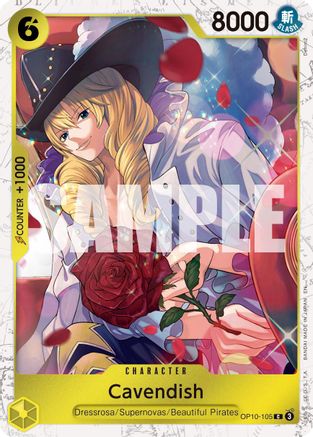 Cavendish - OP10-105 (Pirate Foil) (OP10-105) [Premium Booster -The Best- Vol. 2] Foil - Deck Out Gaming