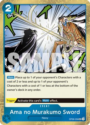 Ama no Murakumo Sword (Pirate Foil) (OP06-056) [Premium Booster -The Best- Vol. 2] Foil - Deck Out Gaming