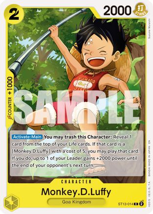 Monkey.D.Luffy - ST13-014 (Reprint) (ST13-014) [Premium Booster -The Best- Vol. 2] - Deck Out Gaming