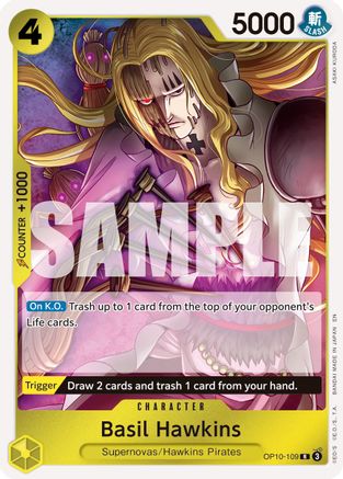 Basil Hawkins - OP10-109 (Reprint) (OP10-109) [Premium Booster -The Best- Vol. 2] Foil - Deck Out Gaming