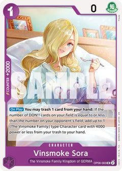 Vinsmoke Sora (Reprint) (OP06-063) [Premium Booster -The Best- Vol. 2] - Deck Out Gaming