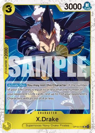 X.Drake (Pirate Foil) (OP10-114) [Premium Booster -The Best- Vol. 2] Foil - Deck Out Gaming