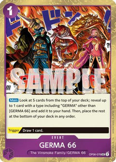 GERMA 66 (Pirate Foil) (OP06-078) [Premium Booster -The Best- Vol. 2] Foil - Deck Out Gaming