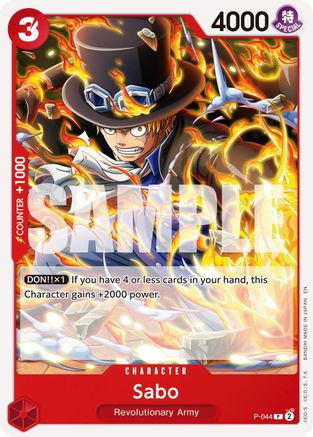 Sabo - P-044 (Reprint) (P-044) [Premium Booster -The Best- Vol. 2] - Deck Out Gaming