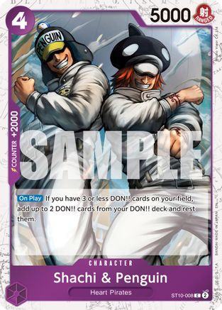 Shachi & Penguin (Pirate Foil) (ST10-008) [Premium Booster -The Best- Vol. 2] Foil - Deck Out Gaming